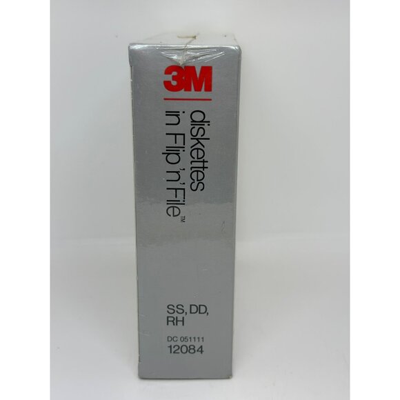 VTG 80s 3M Diskettes in Flip 'n File Storage Box 10-Pack Unused Floppy Disks - Picture 3 of 7